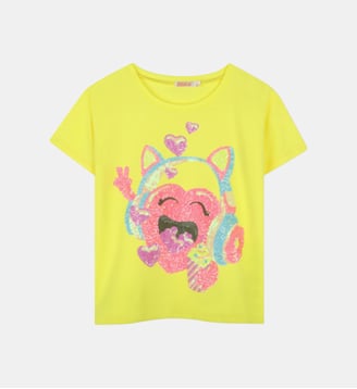 T-shirt à manches courtes - Billieblush - Jaune