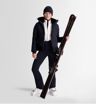 Veste de ski avery col montant coupe regular - Fusalp - Bleu foncé