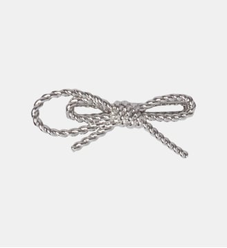 Barrette nœud torsadé - Claudie Pierlot - Silver