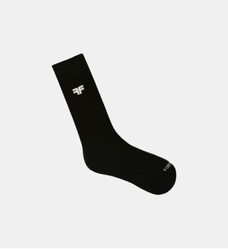 Chaussettes montantes en coton - Fursac - Noir
