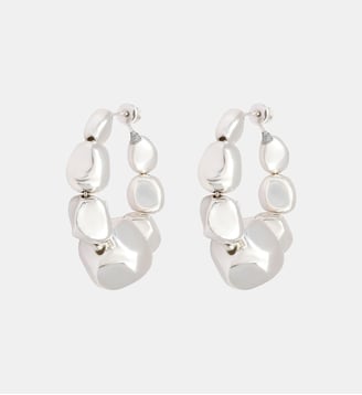 Boucles d'oreilles créoles   - Loulou - Satellite - Argenté