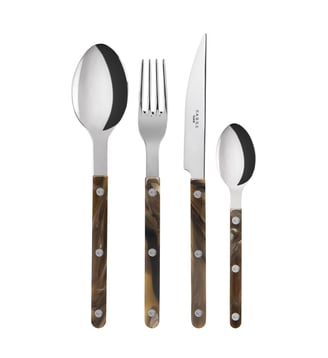Ménagère 24 pièces, Bistrot - Sabre - Effet buffle
