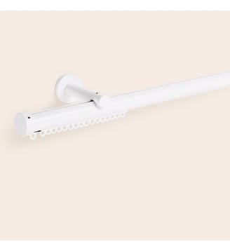 Kit Tringle Rail  Rail design et pratique - Madura - Blanc mat