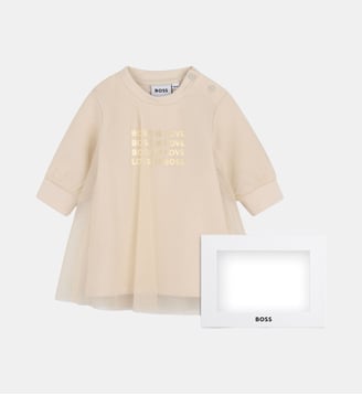Robe manches longues - BOSS Kidswear - New beige