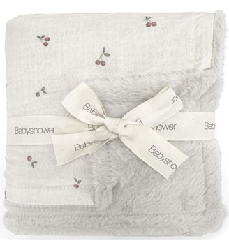 Couverture polaire - Babyshower - Blanc