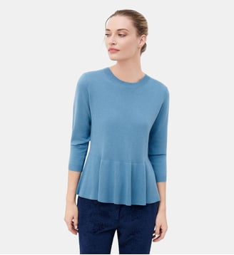 Pull mjasmyn - Motif uni - Caroll - Bleu gris