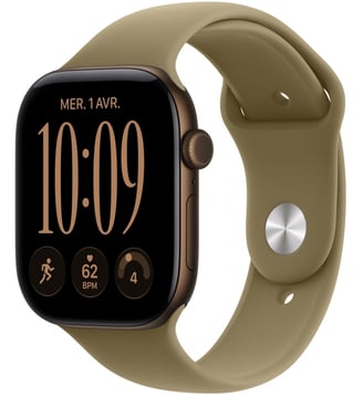 Montre connectée Serie 12 46mm Alu Bronze / Olive S/M Apple