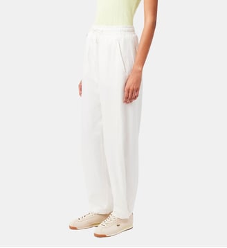 Pantalon fluide wide fit - Lacoste - Blanc