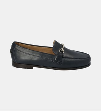 Mocassin belmont morsetti cuir - cuir lisse - Fairmount - Bleu marine