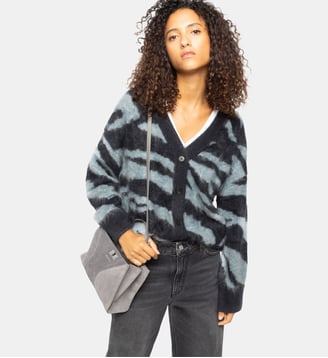 Cardigan Arpa 100% Cachemire - Zadig&Voltaire - Gris anthracite