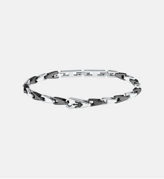 Bracelet Iconic Argenté JM425AVD100-PAR - Maserati - Argent et noir