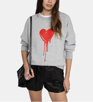 Sweatshirt Oscar - Zadig&Voltaire - Gris chiné clair