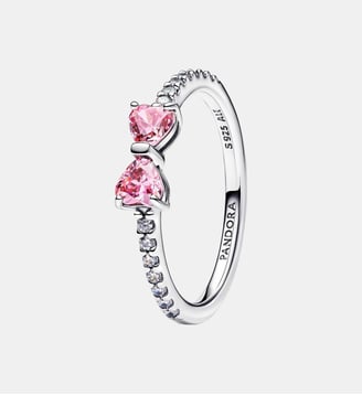 Bague Nœud Rose Scintillant - Pandora - Argenté