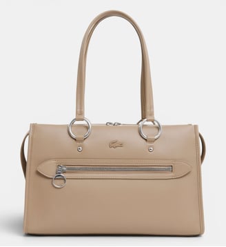 Sac à main moyen Celys - Lacoste - Beige