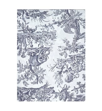 Drap Plat 4 Continents - Anne de Solène - Bleu foncé