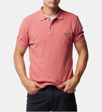 Polo slim en coton manches courtes Gunn - Rodd & Gunn - Bois de rose