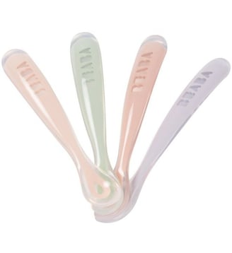 Lot de 4 cuillères silicone 1er âge Beaba