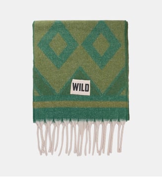 Grande écharpe douce épaisse à motifs LORETO - Wild - Vert