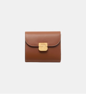petit portefeuille en cuir – mini wallet - Gerard Darel - Cognac