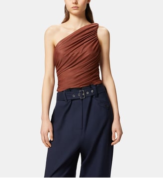 Top asymétrique en tulle - Pinko - Multicolore