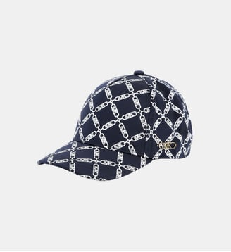 Casquette satinée à motifs - Michael Kors Kids - Bleu cargo