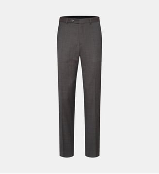 Pantalon de costume en laine regular Per-V - Digel - Noisette