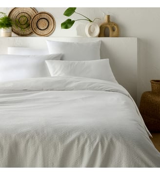 Housse de couette coton et coton lavé La Redoute Interieurs