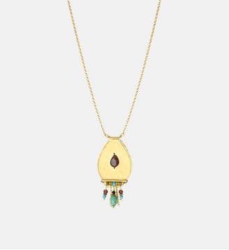 Collier   doré à l'or fin - Dakota - Satellite - Multicolore