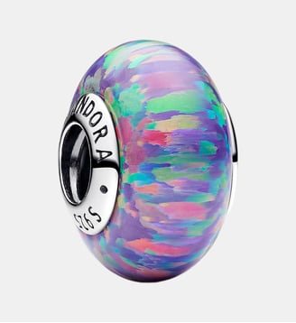Charm Violet Opalescent - Pandora - Argenté