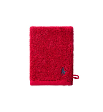 Gant de toilette  en coton - Ralph Lauren Home - Red