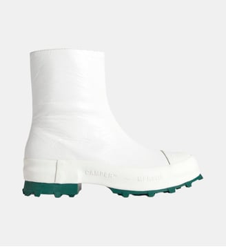 Bottines cuir TRAKTORI - Camperlab - Blanc