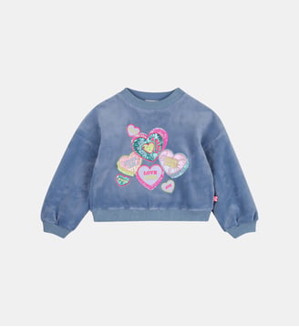 Sweat col rond - Billieblush - Bleu clair