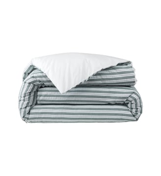 Housse de couette en percale de coton seersucker Lacoste Home