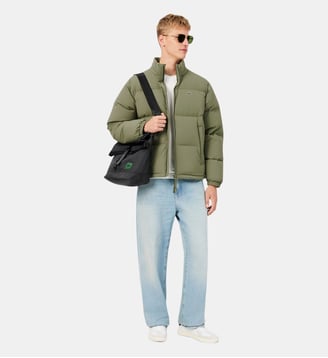 Doudoune à capuche déperlante - Lacoste - Vert kaki