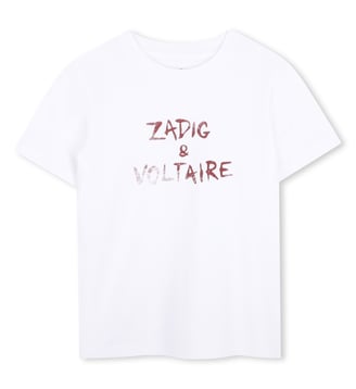 Tee-shirt manches courtes - Zadig&Voltaire Kids - Blanc bordeaux