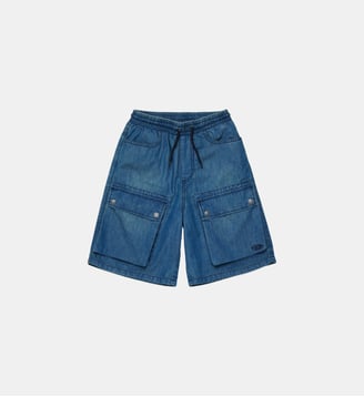 Short cargo en denim - Diesel Kids - Denim bleu