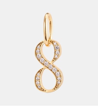 Pendentif chiffre 8, Ambition et Audace - Les Néréides - Doré