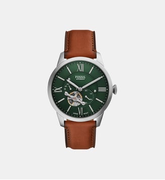 Montre automatique Townsman Vert ME3265 - Fossil - Argenté