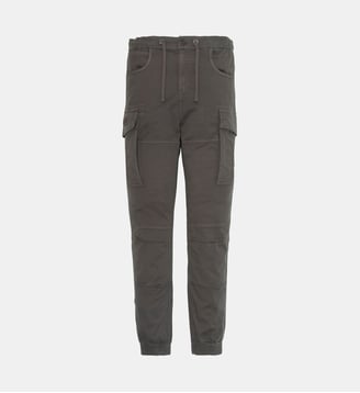 Pantalon cargo running kaki - Schott - Anthracite