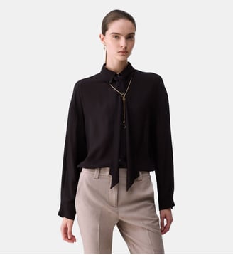 Chemise avec nœud - Liu Jo - Noir