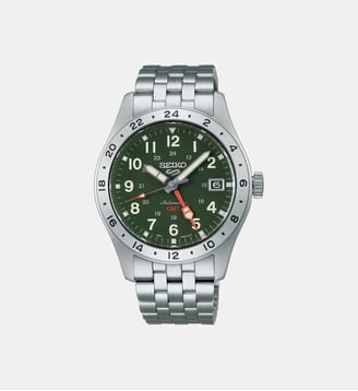 Montre automatique Sport Vert HDB001K1 - Seiko 5 - Argenté
