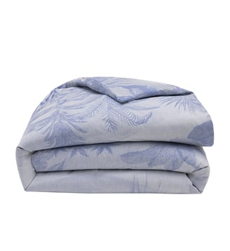 Housse de courtepointe Sinharâja - Le Jacquard Francais - Ocean