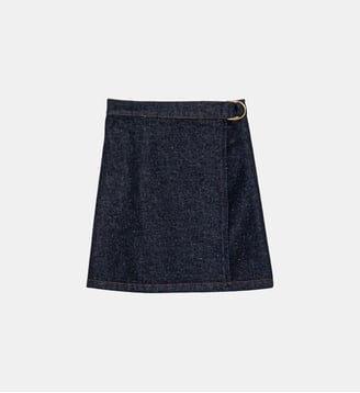 Jupe courte portefeuille uni JOSS - La Petite Etoile - Brut