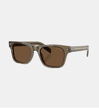 Lunettes de soleil Rectangulaire PR A17S - Prada - Terra transparent