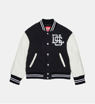 Blouson bomber avec logo imprimé - Diesel Kids - Noir