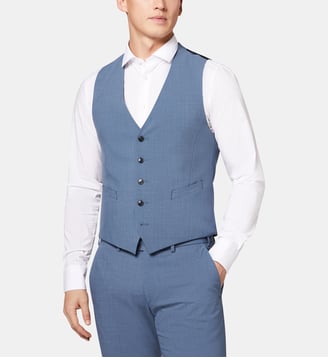 Gilet de costume Nicolo - Digel - Bleu glace