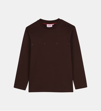 Tee-shirt manches longues - Hugo Kids - Chicory coffee