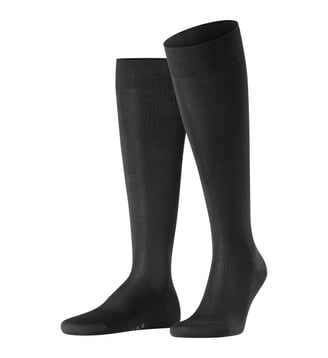 Mi-Bas Tiago Coton (biologique) - Falke - Noir clair