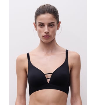 Soutien-gorge sans armature détails velours - Chantelle Pulp - Noir