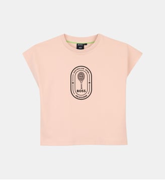 Tee-shirt manches courtes - BOSS Kidswear - Cameo rose